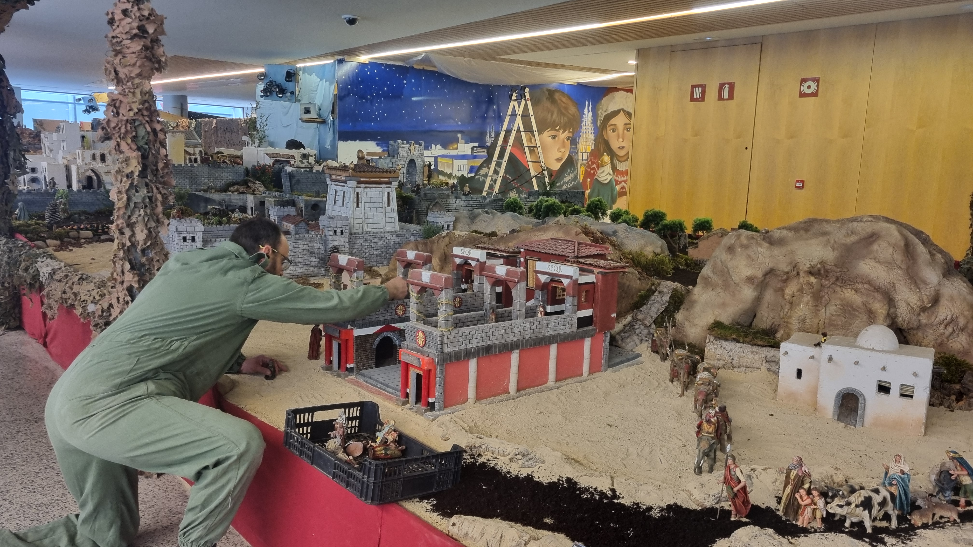 Montaje del belen 2025