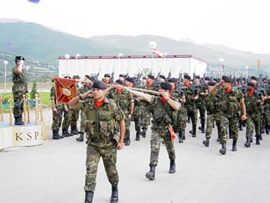 La Agrupación española en Kosovo conmemora el 60&ordm; aniversario de la creación de la División Mecanizada 'Brunete' n&ordm; 1.