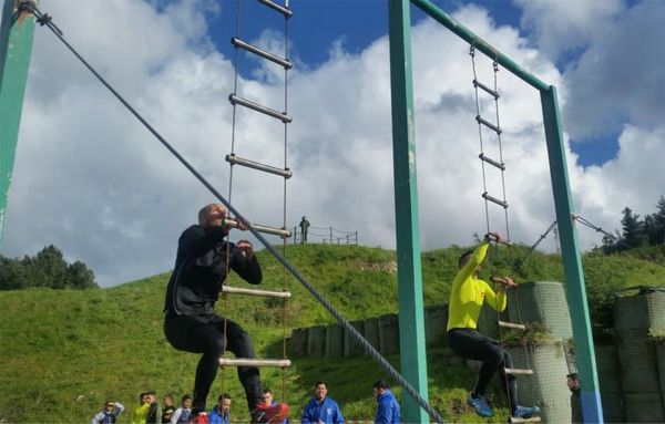 Prueba de la pista de obstáculos