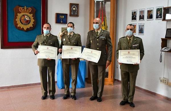 Los militares con la mención honorífica del CNP