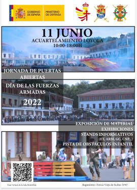 Cartel anunciador de jornada de puertas abiertas