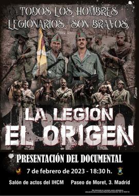 Cartel relativo a la presentación del documental