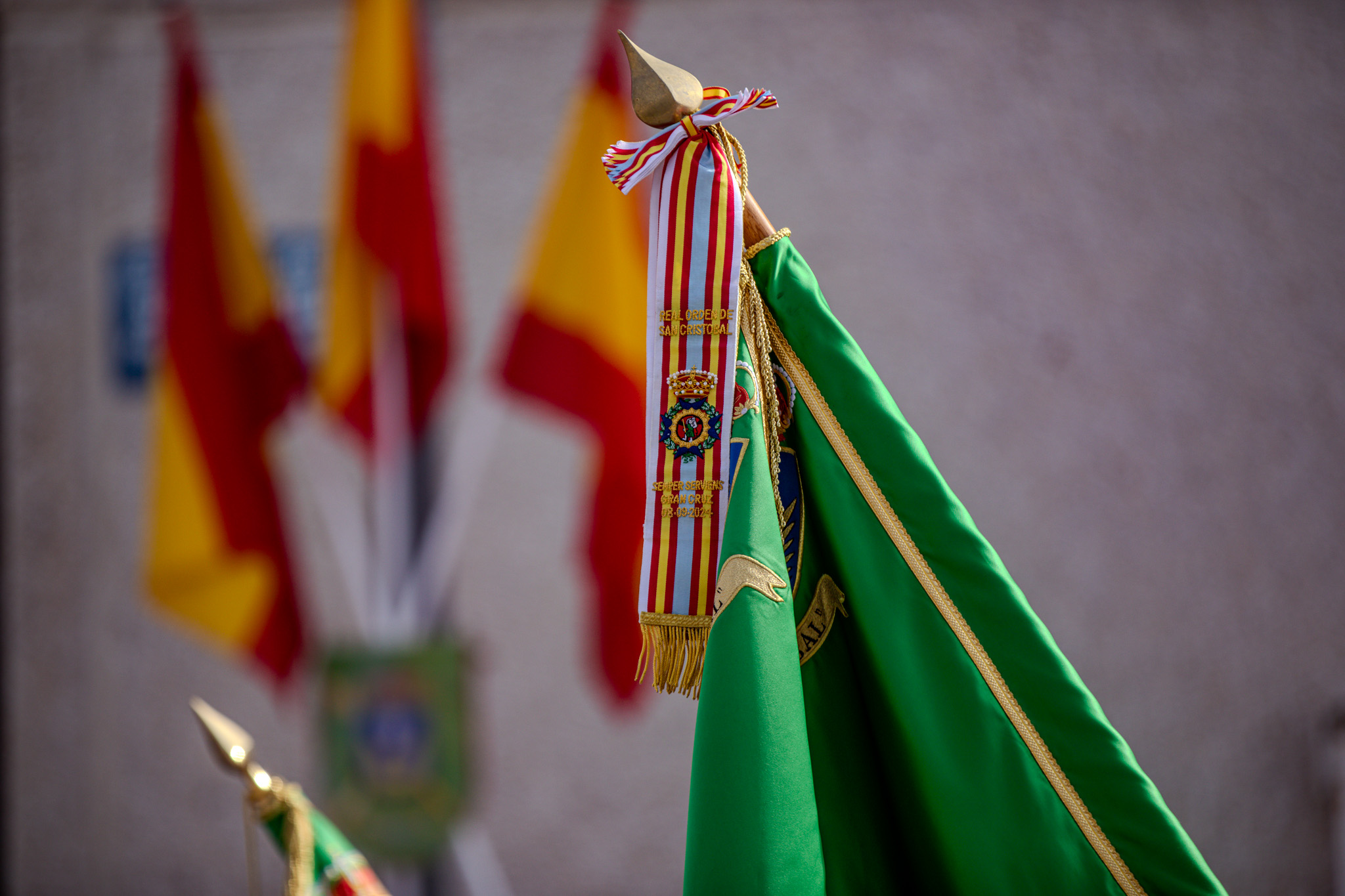 El JEME preside la entrega a la  USAC “San Cristóbal” de la Corbata Honorífica de la Orden de San Cristóbal