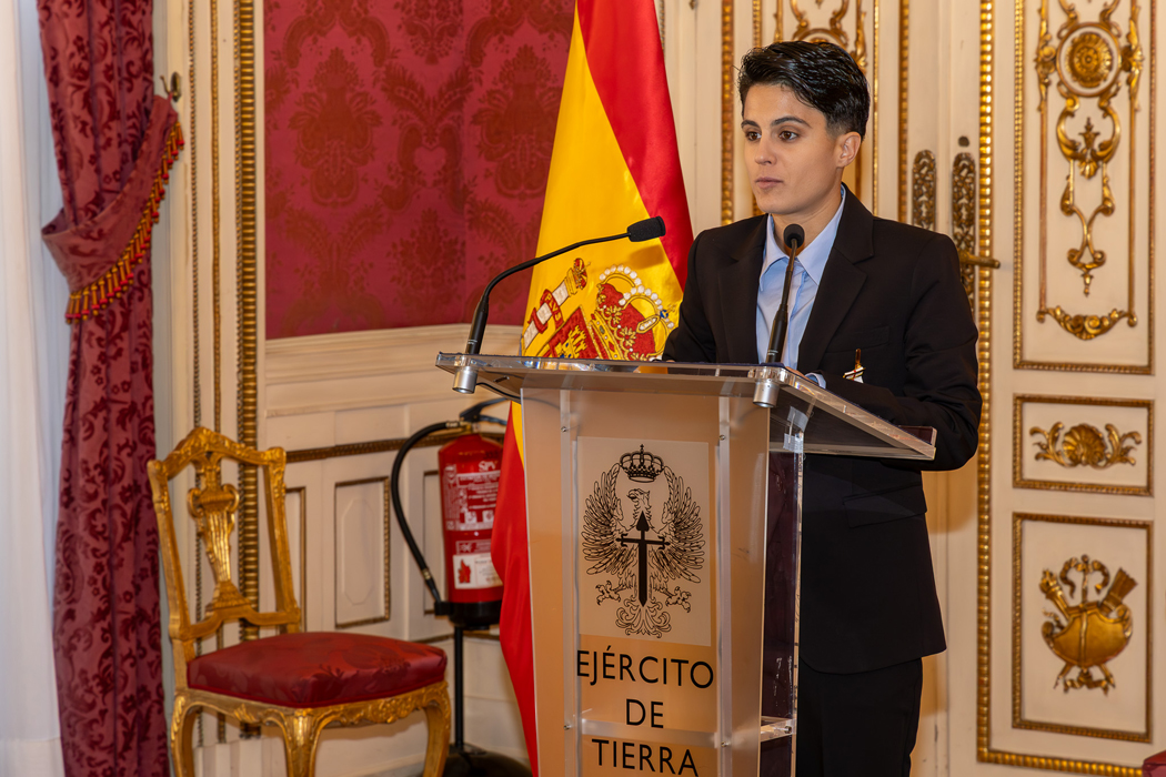 Momento de la intervención de la atleta