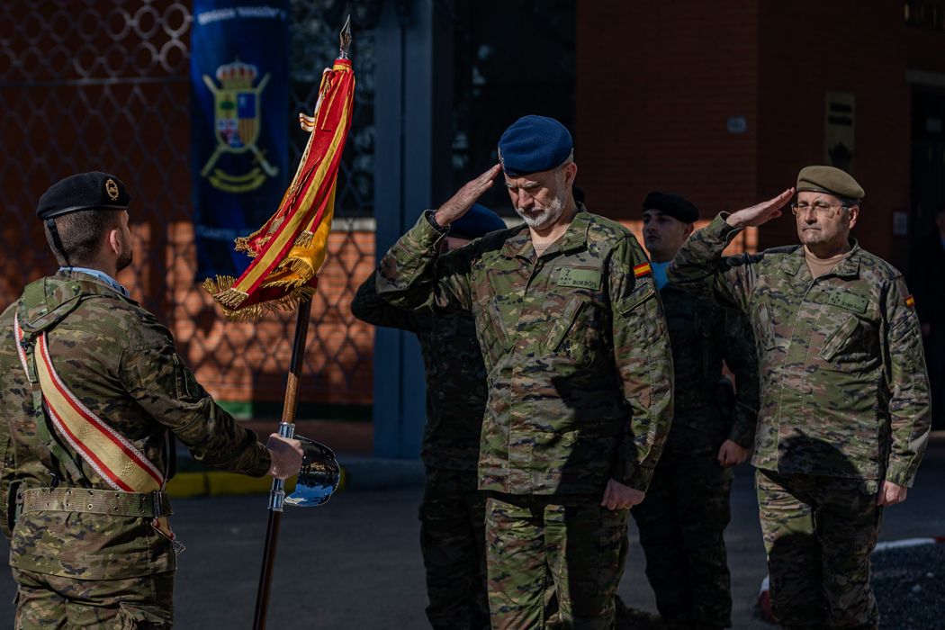 S.M. el Rey visita la Brigada “Aragón” I en la Base 'San Jorge' de Zaragoza