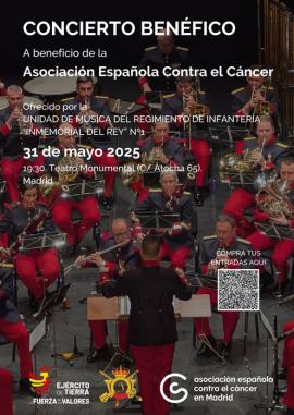 Concierto benéfico a beneficio de la Asociación Española contra el Cáncer