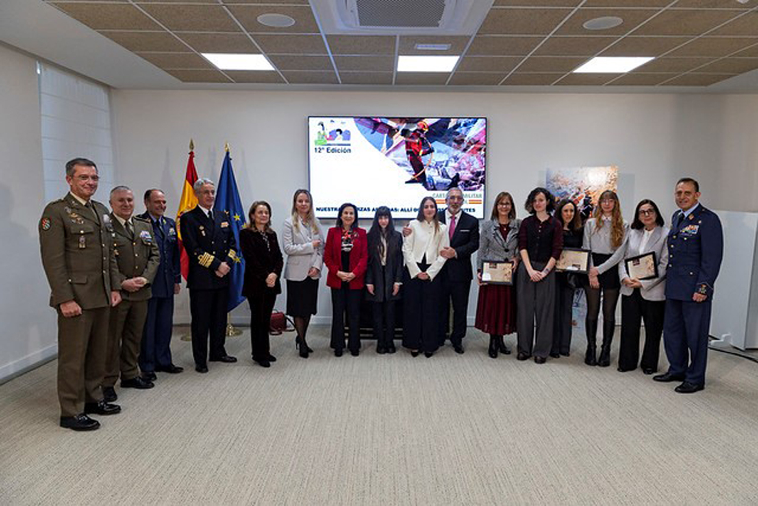 Entrega de premios de la XII edición de `Carta a un militar español´