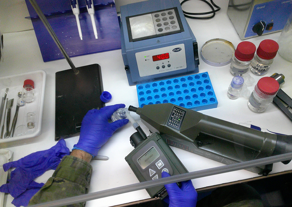 Prácticas de identificación NBQ en Torrejón 