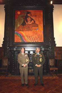 Visita institucional del JEME general de ejército Jaime Domínguez Buj a los Ejércitos de Brasil, Perú y Chile
