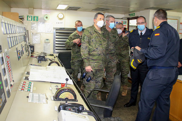 El JEME visita el RAAA73 en Cartagena