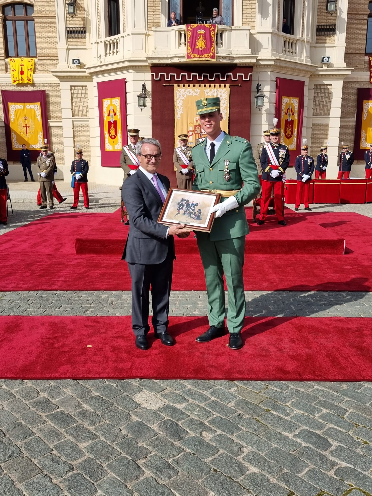 El JEME ha presidido en la Academia General Militar de Zaragoza la ceremonia en conmemoración del CXLI Aniversario de su creación.