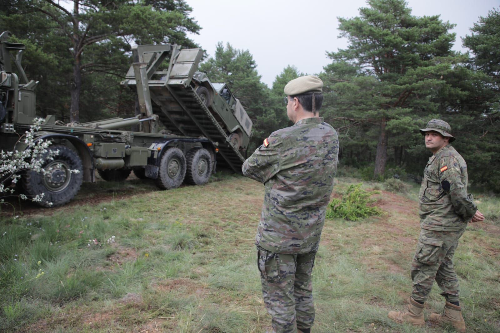 El JEME asiste al ejercicio MINERVA en la Academia General Básica de Suboficiales