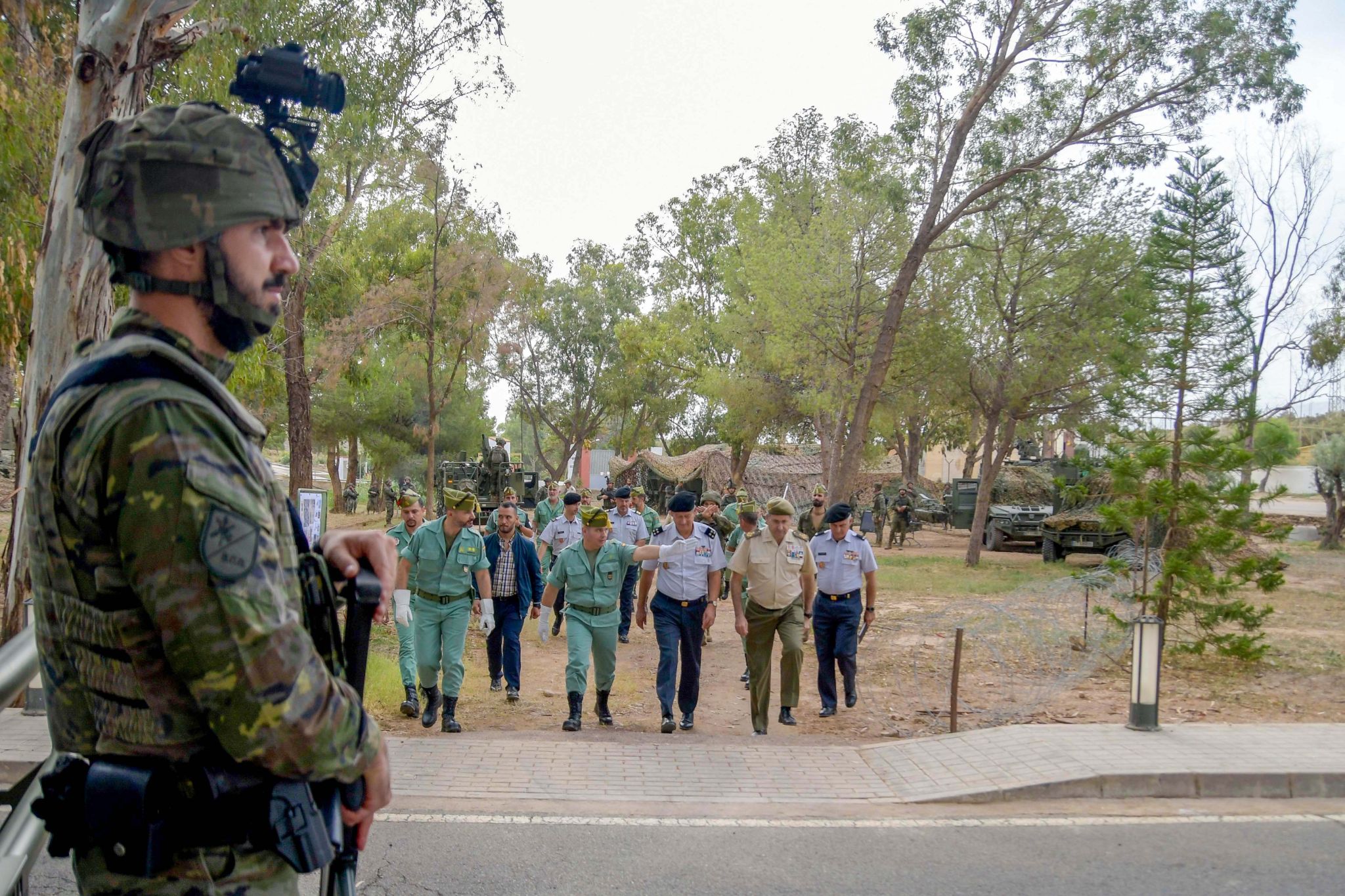 El Jefe de Estado Mayor del Ejército de Portugal visita el Mando de Adiestramiento y Doctrina y la Brigada 'Rey Alfonso XIII' de la Legión