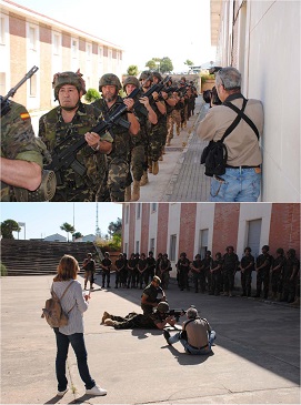 Realizando el reportaje