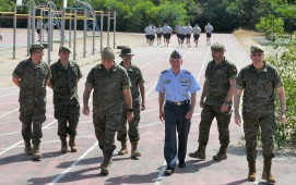 Visita del director general de Reclutamiento y Enseñanza Militar.