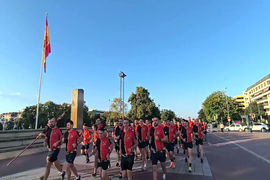 Marcha carrera a su paso por la capital cordobesa