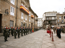 Formación en la Plaza de la Constitución