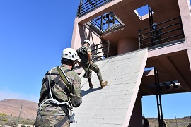 Descenso rápel inclinado