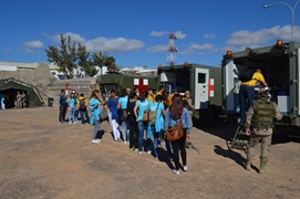Visita a ambulancias y puesto de socorro