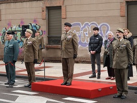 Acto de homenaje comandate Cortizo
