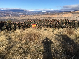 La AGBS en la cima de San Cornelio.