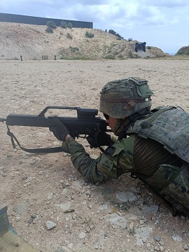 Las Compañías del GREG 52 realizan ejercicios de tiro 