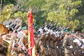 Disparo de la salva de honores