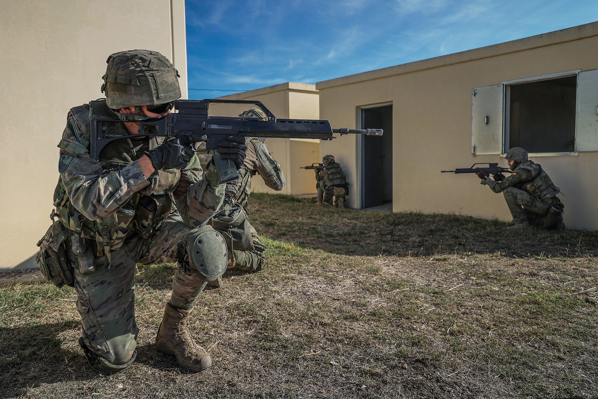 Combate en zona urbanizada