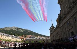 La Patrulla "Águila" ha participado en el acto de homenaje 
