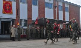 Desfile de la fuerza durante el acto