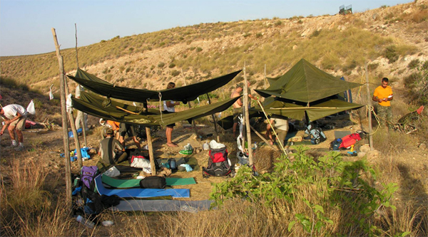 En el curso construirán refugios