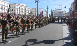 Formación en la madrileña Puerta del Sol