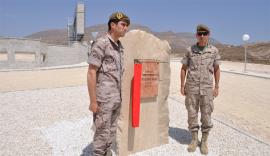 Placa en recuerdo del soldado Martín 