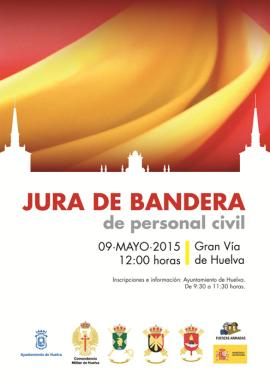 Cartel promocional de la jura de Bandera