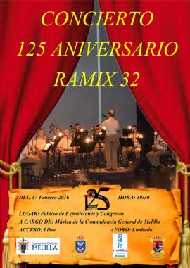 Cartel promocional del concierto en Melilla