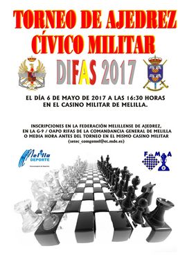 Cartel promocional del torneo de ajedrez 