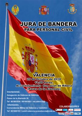 Cartel promocional de la Jura de Bandera