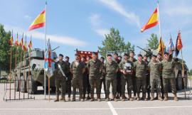 El jefe de la BRI XII con las patrullas ganadoras