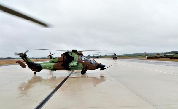 Dos helicòpteros Tigre españoles participan en el ejercicio
