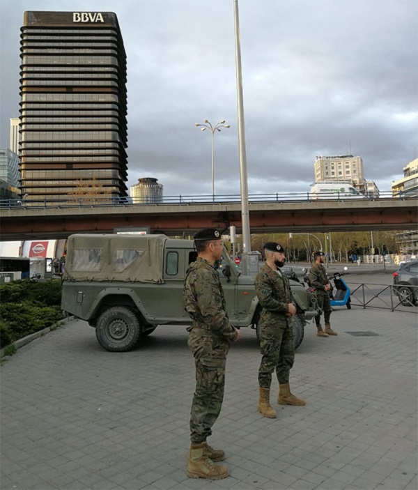 Militares de la Brigada "Guadarrama" en Madrid