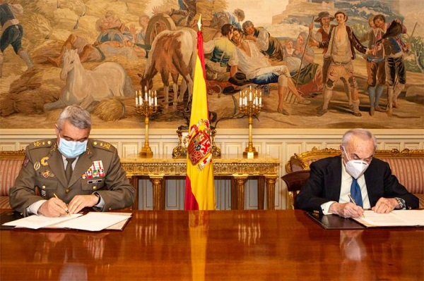 Firma del convenio en el Palacio de Buenavista