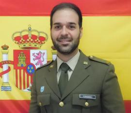 Fotografía oficial del soldado Fernández