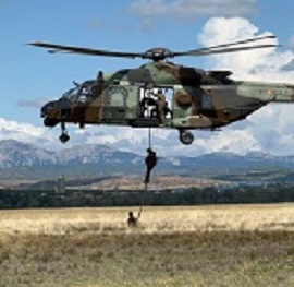 En el ejercicio se practicó rápel y fast-rope