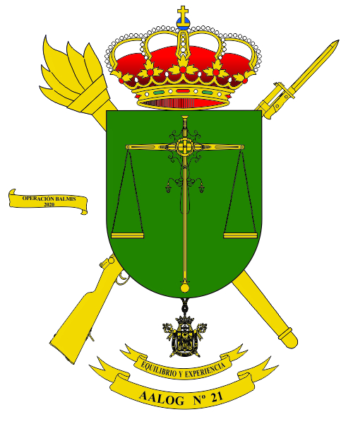 Escudo de la Agrupación de Apoyo Logístico n&ordm; 21