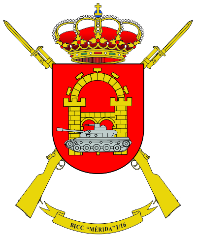 Escudo del Batallón de Infantería de Carros de Combate 'Mérida' I/16