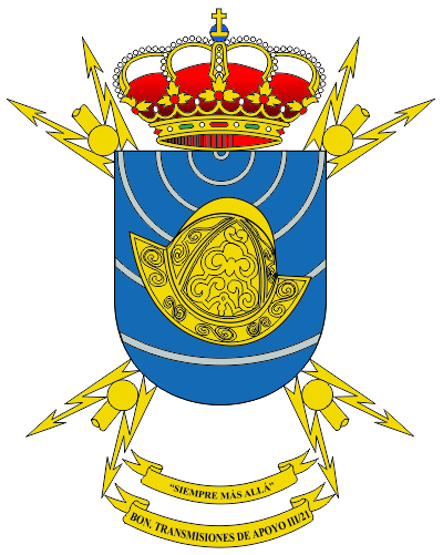 Escudo del Batallón de Transmisiones de Apoyo al NAPO III/21