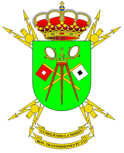 Escudo del Batallón de Transmisiones PC I/21