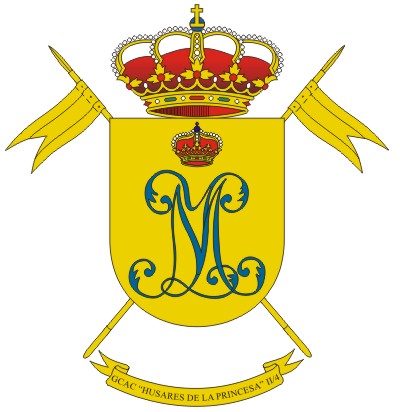 Escudo Grupo Caballería Acorazado 'Húsares de la Princesa' II/4 Escudo Grupo Caballería Acorazado 'Húsares de la Princesa' II/4