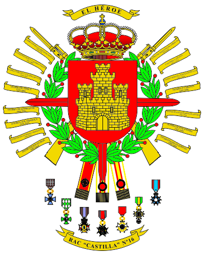 Escudo del Regimiento Acorazado 'Castilla' n&ordm; 16