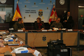 Visita del JEME con la Ministra a las unidades ubicadas en Sevilla